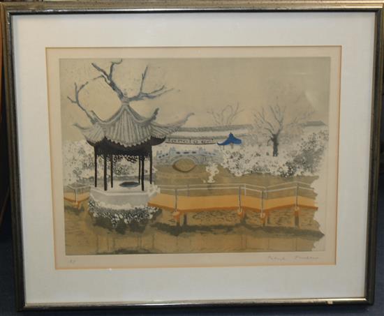 Patrick Procktor (1936-2003) Views of Japan, overall 20 x 25in. & 25 x 20in.
